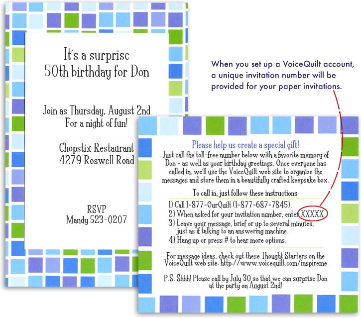 sample invitations